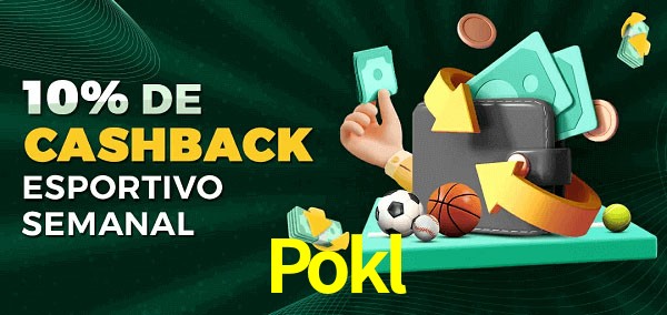 10% de bônus de cashback na Pokl